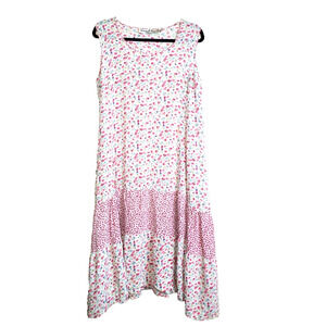 Victoria Holley Vintage 90s Dress Womens Oversized Small Floral Maxi Grunge Boho